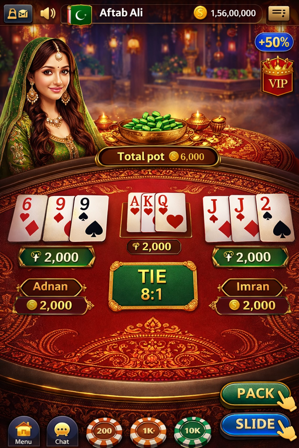 Cristal Poker game