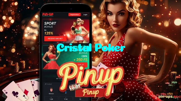 Cristal Poker casino presented on mobile device in Pakistan with slots and live games