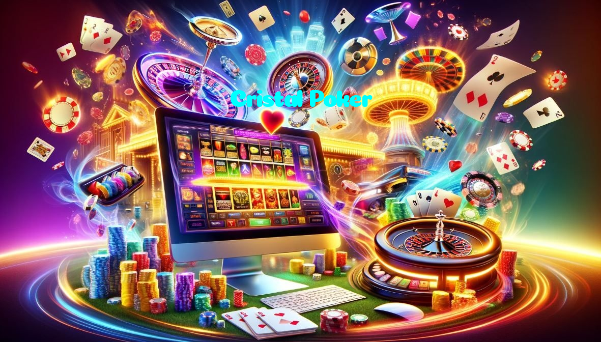 Cristal Poker casino presented on mobile device in Pakistan with slots and live games